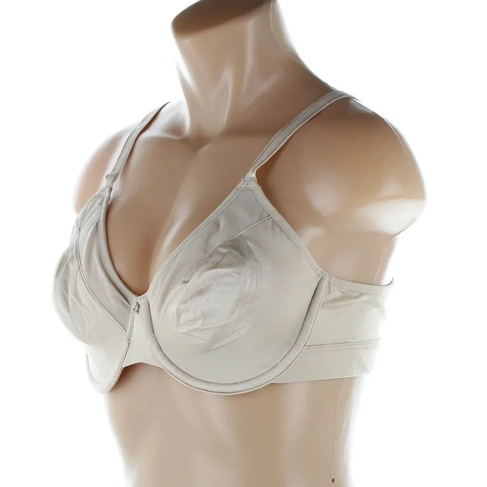 Breezies Classic Beige Underwire Full Coverage Unlined Bra - 38 B - Picture 3 of 10